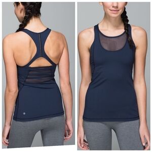 Lululemon Mesh With Me Tank     Inkwell